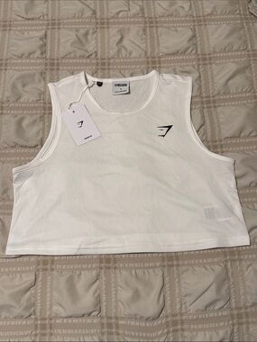 Gymshark Training Crop Tank WHITE